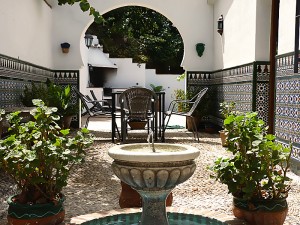 Casa rural en Cómpeta casa rural en Cómpeta- vista del patio interior