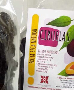 Bolsas de ciruelas secas sin hueso