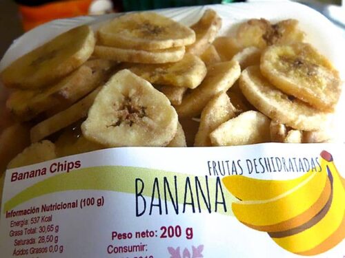Chips de plátano en bandeja de 200 g