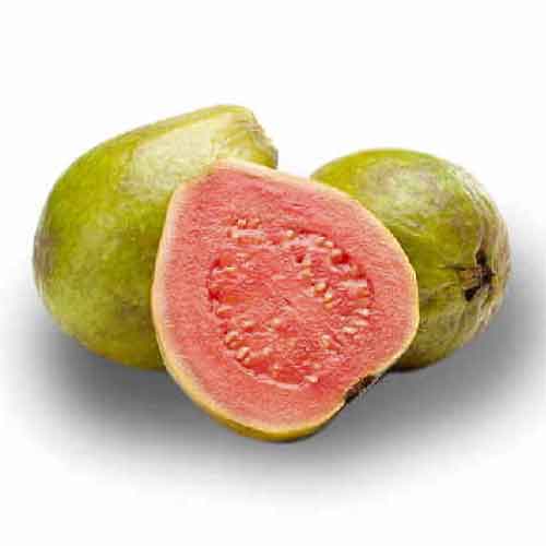 Fruta de la guayaba fresa (Myrtus guajava)