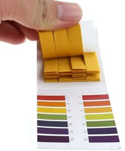 Escala de colores del papel indicador de pH